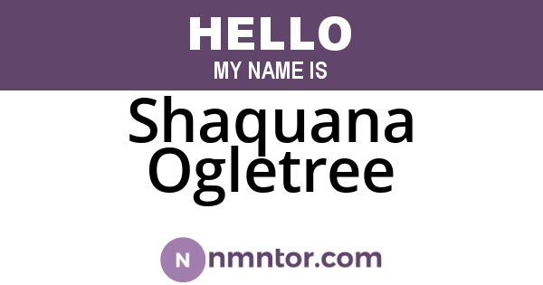 Shaquana Ogletree
