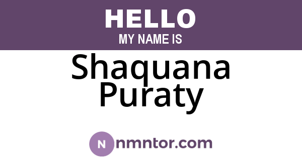 Shaquana Puraty