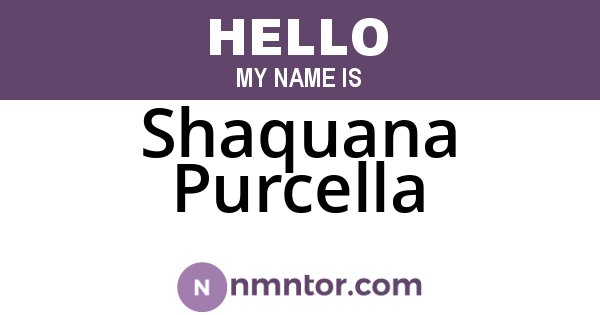Shaquana Purcella