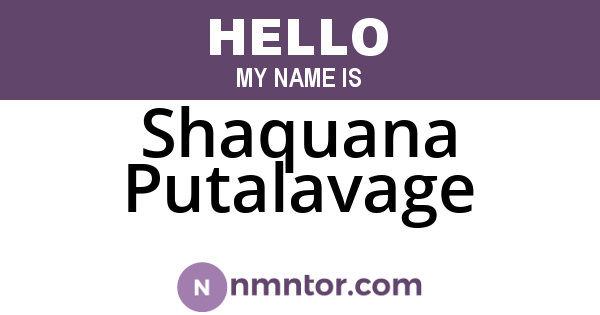 Shaquana Putalavage