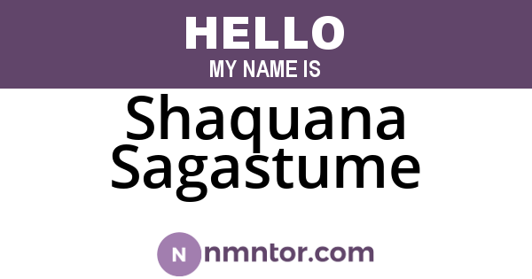 Shaquana Sagastume