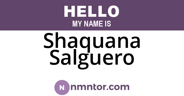 Shaquana Salguero