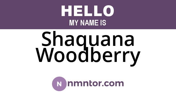 Shaquana Woodberry