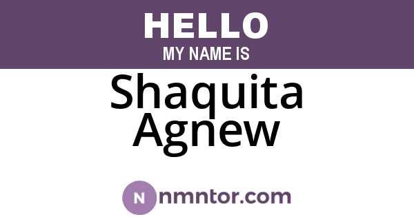 Shaquita Agnew