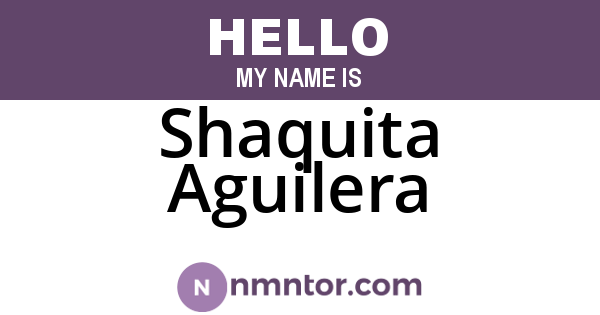 Shaquita Aguilera