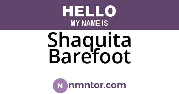 Shaquita Barefoot