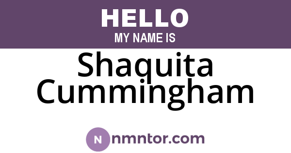 Shaquita Cummingham