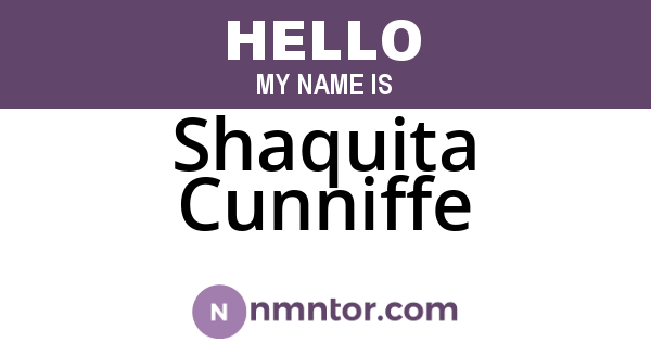 Shaquita Cunniffe