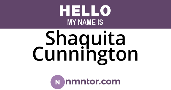 Shaquita Cunnington