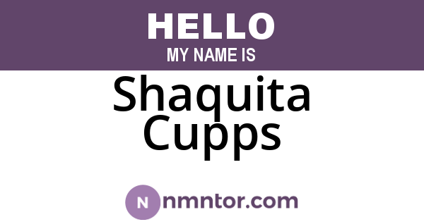 Shaquita Cupps