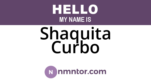 Shaquita Curbo