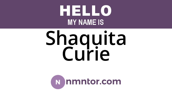 Shaquita Curie