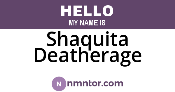 Shaquita Deatherage