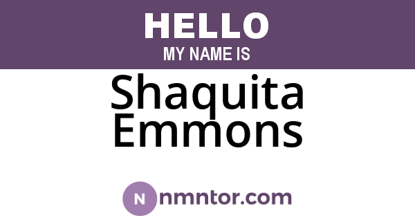 Shaquita Emmons