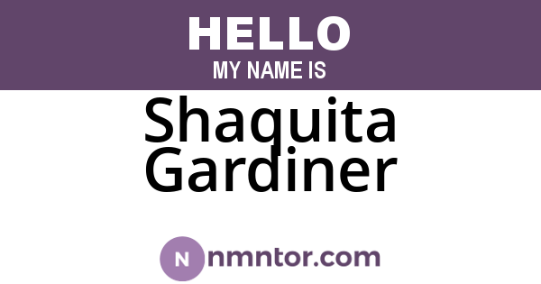 Shaquita Gardiner