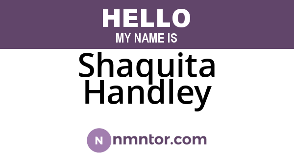Shaquita Handley