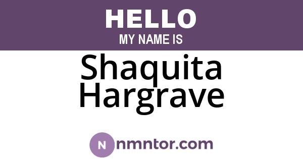 Shaquita Hargrave