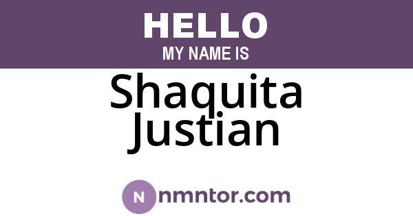 Shaquita Justian