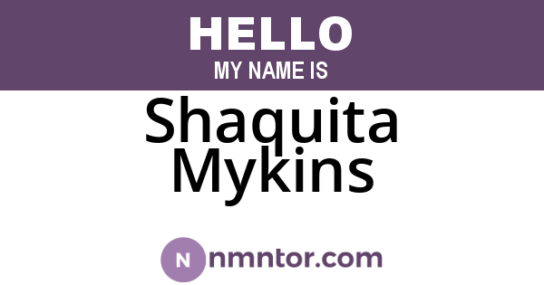 Shaquita Mykins