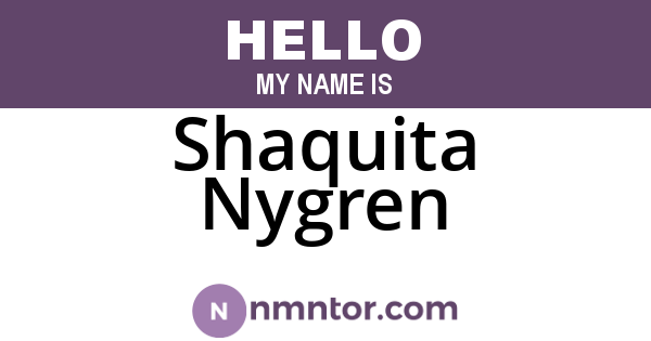 Shaquita Nygren