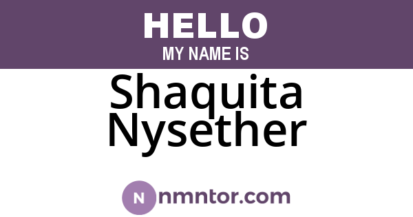 Shaquita Nysether