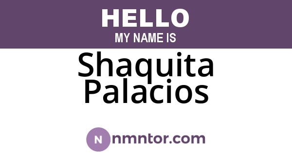 Shaquita Palacios