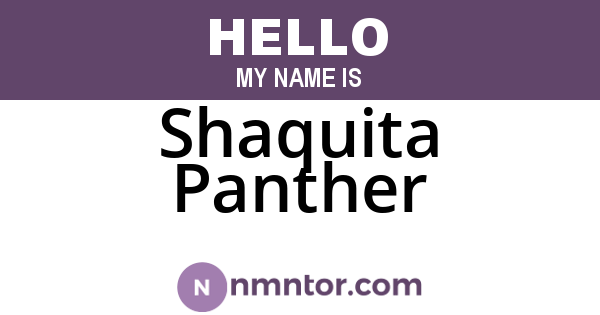 Shaquita Panther