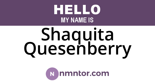 Shaquita Quesenberry