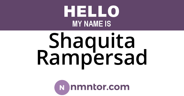 Shaquita Rampersad