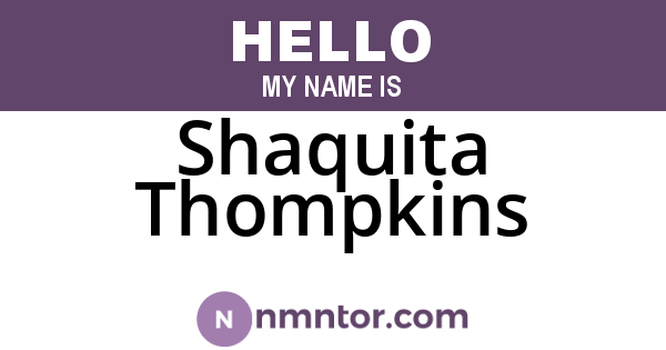 Shaquita Thompkins