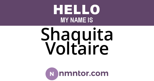 Shaquita Voltaire