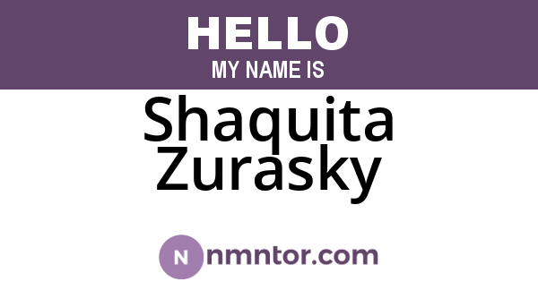 Shaquita Zurasky
