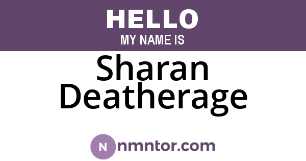 Sharan Deatherage