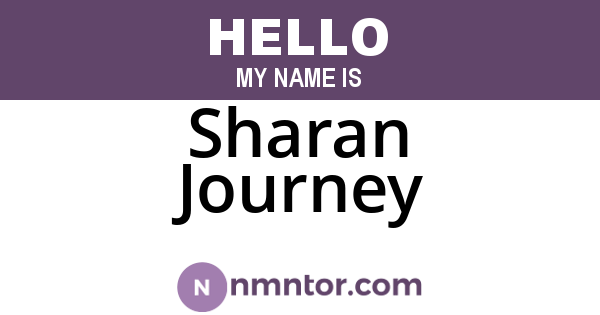 Sharan Journey