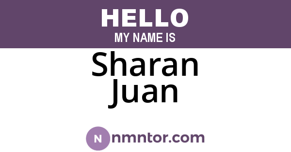Sharan Juan