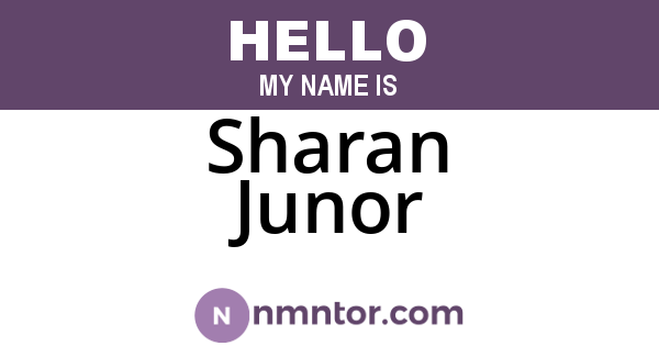 Sharan Junor