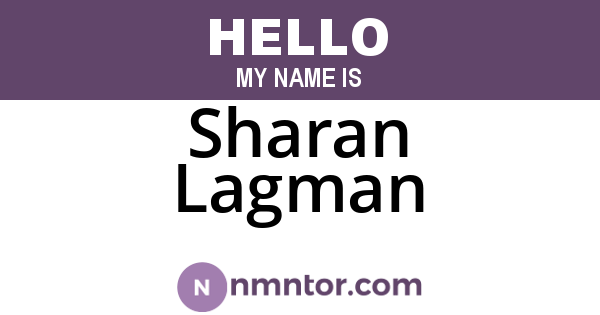 Sharan Lagman