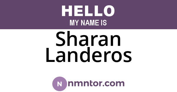 Sharan Landeros