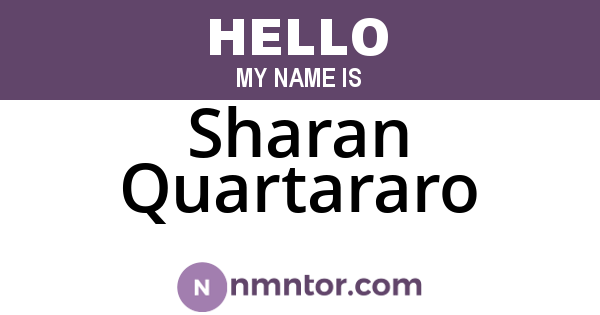 Sharan Quartararo