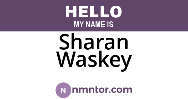 Sharan Waskey