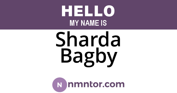 Sharda Bagby
