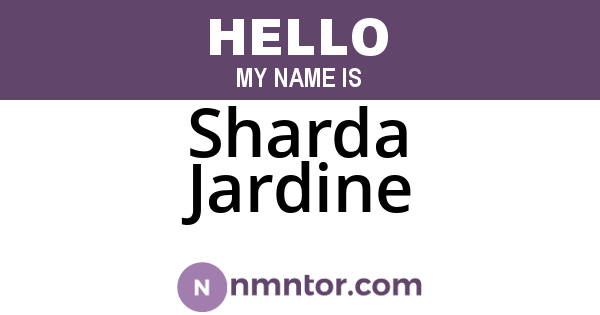 Sharda Jardine