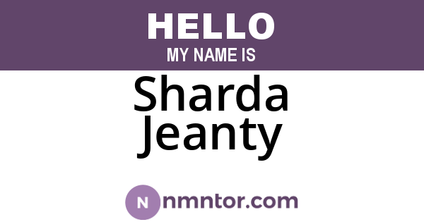 Sharda Jeanty