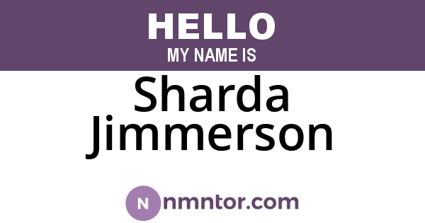 Sharda Jimmerson