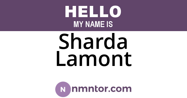 Sharda Lamont