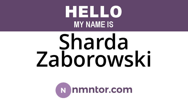 Sharda Zaborowski
