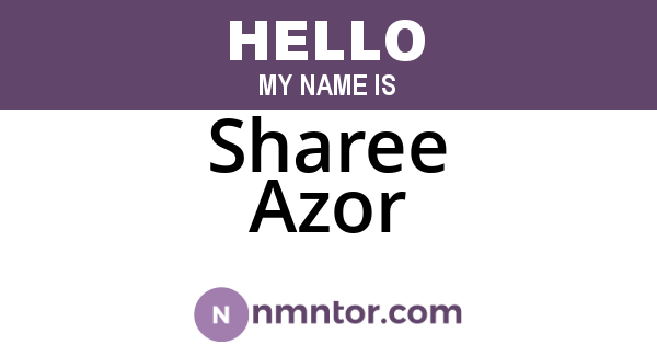 Sharee Azor