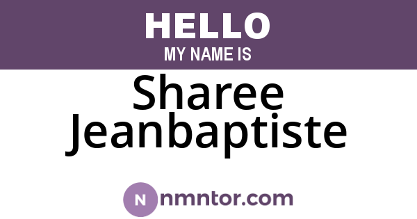 Sharee Jeanbaptiste