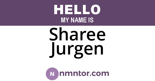 Sharee Jurgen