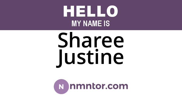Sharee Justine